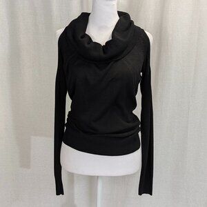 Armani Exchange Black Size Small Cowl Neck Sweater